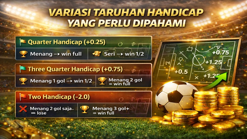 Variasi Taruhan Handicap yang Perlu Dipahami Variasi Taruhan Handicap yang Perlu Dipahami